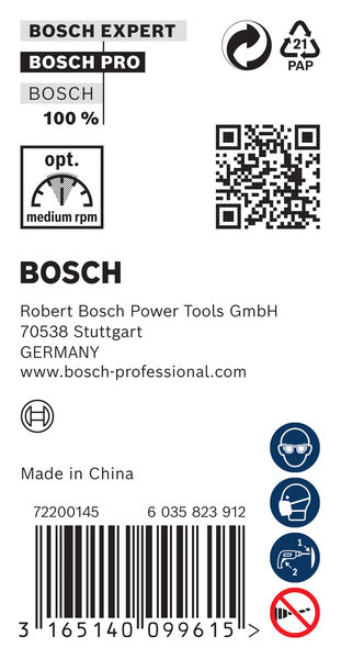 BOSCH PRO Wood Holzspiralbohrer, 8 x 340 x 400 mm