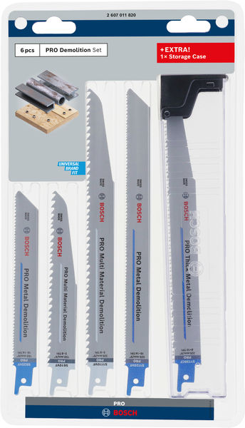 BOSCH PRO Demolition Säbelsägeblatt Set, 6-tlg. BOSCH PRO Demolition Säbelsägeblatt Set, 6-tlg.