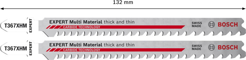 BOSCH EXPERT Multi Material T367XHM Stichsägeblatt, 2-tlg. BOSCH EXPERT Multi Material T367XHM Stichsägeblatt, 2-tlg.