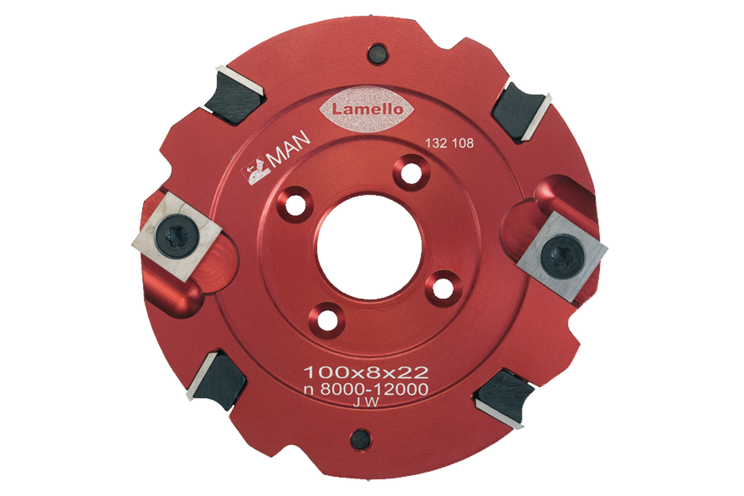 LAMELLO HW-Wendeschneidenfräser 100 x 8 x 22 mm Z4+V4