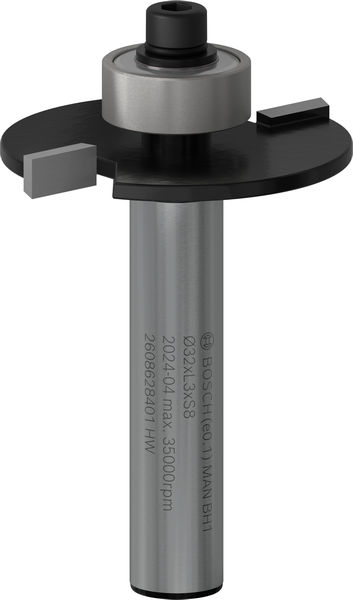 BOSCH PRO Nutfräser, L 3", Schaft 3 mm
