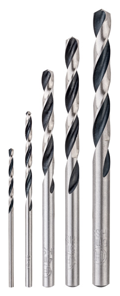 BOSCH HSS-Spiralbohrer-Set PointTeQ, 5-tlg., 2-6 mm