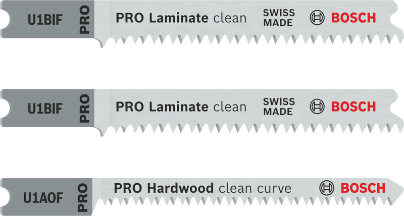 BOSCH PRO Laminate Set, U-Schaft, 3-tlg.