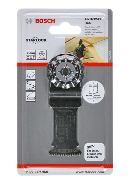 BOSCH HCS Tauchsägeblatt AIZ 32 BSPC Hard Wood, 50 x 32 mm, 1er-Pack BOSCH HCS Tauchsägeblatt AIZ 32 BSPC Hard Wood, 50 x 32 mm, 1er-Pack