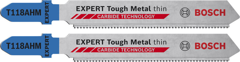 BOSCH EXPERT Tough Metal thin T118AHM Stichsägeblatt, 2-tlg. BOSCH EXPERT Tough Metal thin T118AHM Stichsägeblatt, 2-tlg.