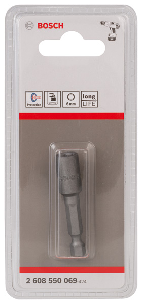 BOSCH Steckschlüssel, 50 x 6 mm, M 3,5, mit Magnet