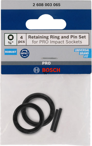 BOSCH Set mit Haltering und Stift für PRO Impact Steckschlüsseleinsätze,3/8", 4-tlg. BOSCH Set mit Haltering und Stift für PRO Impact Steckschlüsseleinsätze,3/8", 4-tlg.