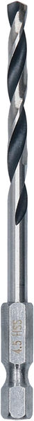 BOSCH Metal HSS Spiralbohrer, 4,5 x 47 x 87 mm, HEX 1/4“ Schaft BOSCH Metal HSS Spiralbohrer, 4,5 x 47 x 87 mm, HEX 1/4“ Schaft