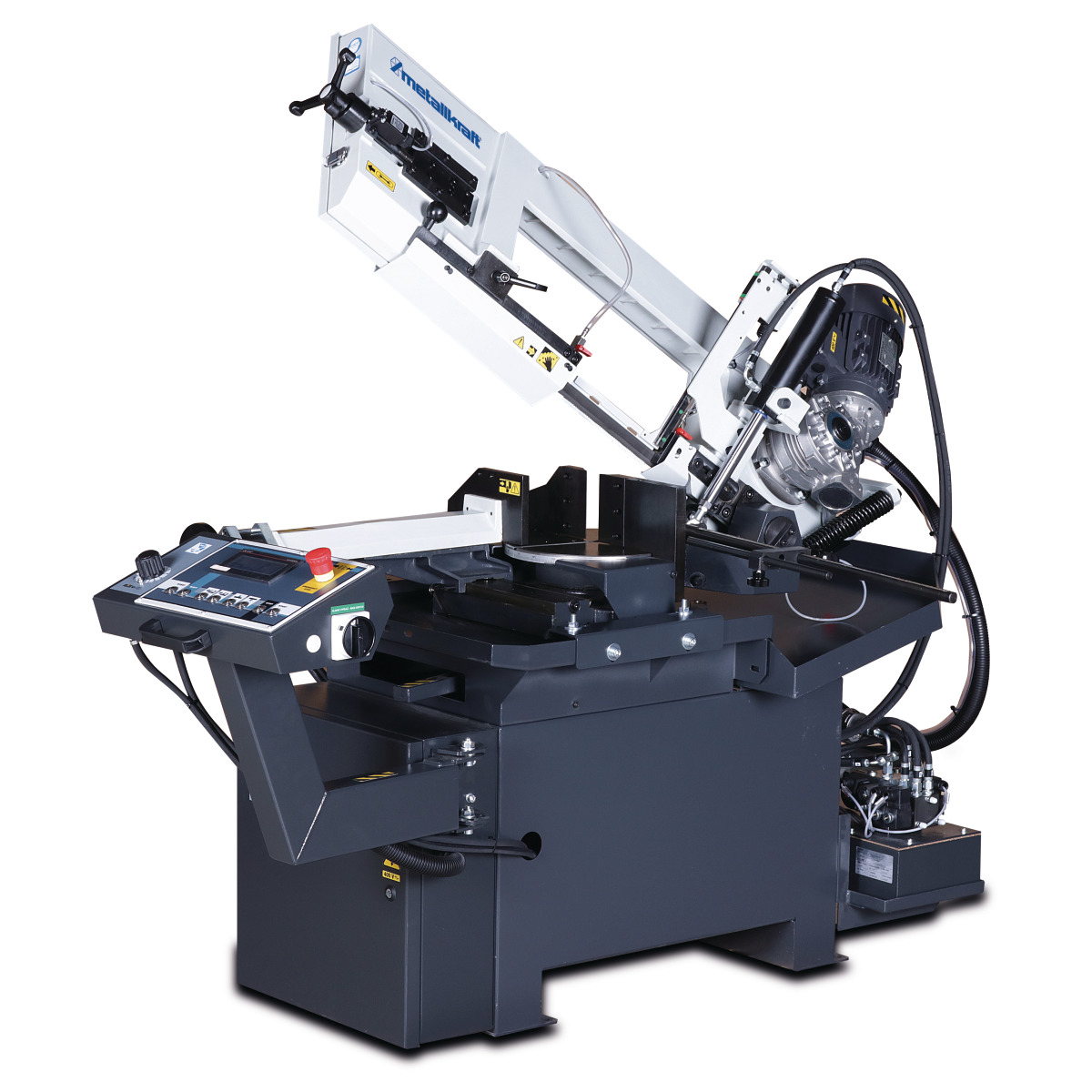 Metallkraft Halbautomatische Schwenkrahmen-Metallbandsäge BMBS 230 x 280 HA-DG