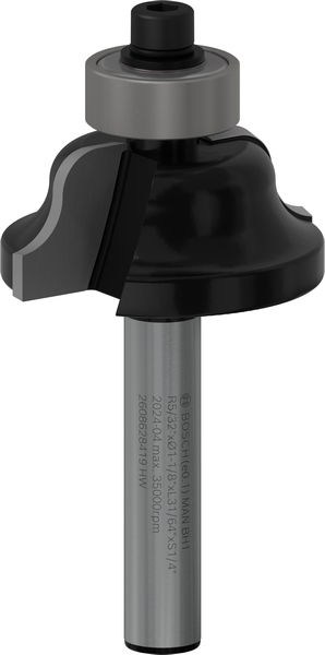 BOSCH PRO Profilfräser klassisch, R 1/32", Schaft 1/4"