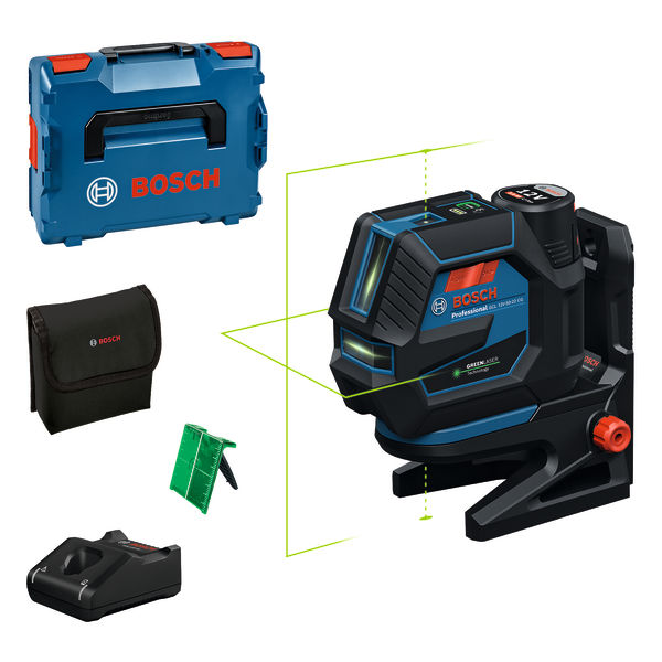 BOSCH Kombilaser GCL 12V-50-22 CG, 1 x Akku GBA 12V 2.0Ah in L-BOXX