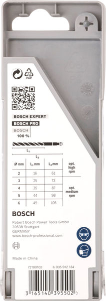 BOSCH PRO Wood HSS Holzspiralbohrer Set. 5-tlg.