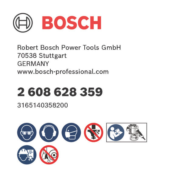 BOSCH PRO Profilfräser, R 6,4, Schaft 8 mm