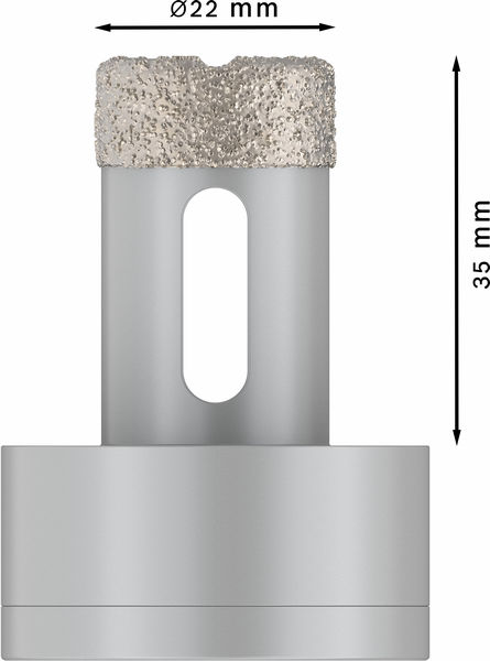 BOSCH PRO Ceramic dry Trockenbohrkrone, 22 x 35 mm, X-Lock BOSCH PRO Ceramic dry Trockenbohrkrone, 22 x 35 mm, X-Lock