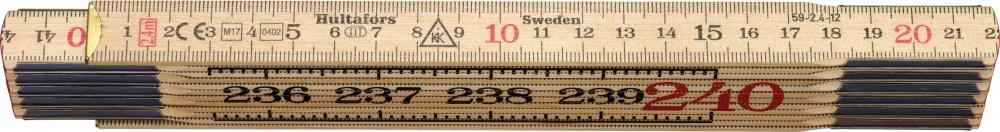 HULTAFORS Gliedermaßstab Birke 2,4mx17mm natur Hultafors HULTAFORS Gliedermaßstab Birke 2,4mx17mm natur Hultafors