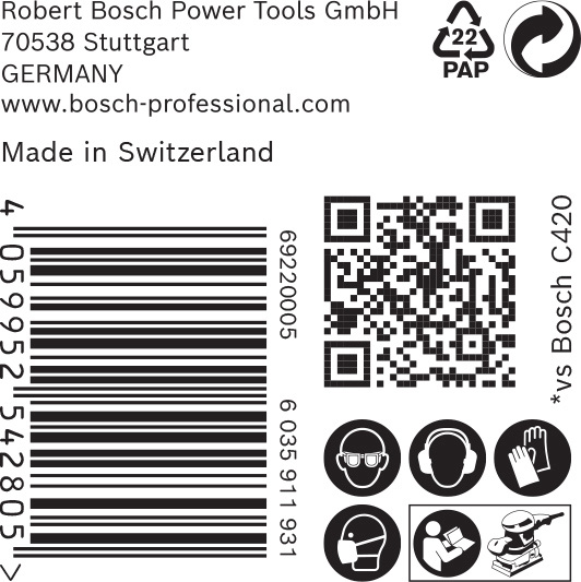 BOSCH EXPERT C470 Schleifblatt, 115x230mm, K40, 14 Löcher, 50-tlg. BOSCH EXPERT C470 Schleifblatt, 115x230mm, K40, 14 Löcher, 50-tlg.