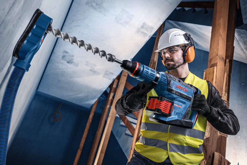 BOSCH EXPERT Akku-Bohrhammer mit SDS max EXBH18V-45, XL-BOXX