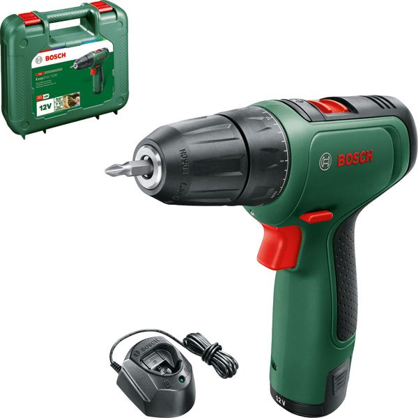 BOSCH Akku-Bohrschrauber EasyDrill 1200, 1 x Akku PBA 12V 1.5Ah, Tragekoffer BOSCH Akku-Bohrschrauber EasyDrill 1200, 1 x Akku PBA 12V 1.5Ah, Tragekoffer