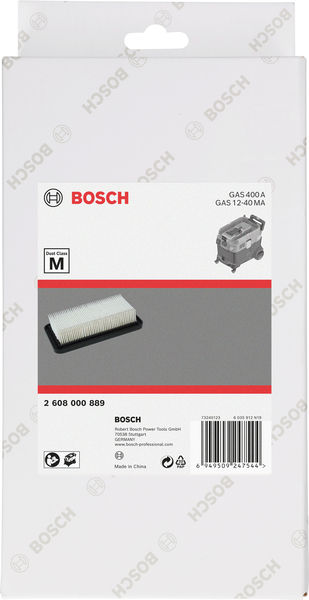 BOSCH Flacher PES-Plisseefilter