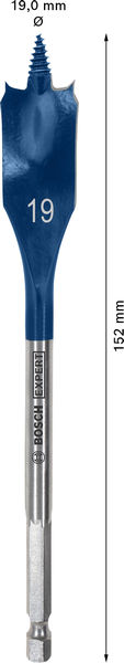 BOSCH EXPERT Self Cut Speed Flachfräsbohrer, 19 x 152 mm BOSCH EXPERT Self Cut Speed Flachfräsbohrer, 19 x 152 mm