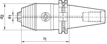 FORTIS Kurzbohrfutter DIN69871 ADB R/L 1,5-16mm SK 40 FORTIS