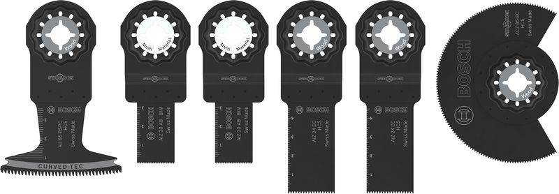 BOSCH Holz- und Weichmetall-Blatt-Set für oszillierende Multifunktionswerkzeuge,6-tlg. BOSCH Holz- und Weichmetall-Blatt-Set für oszillierende Multifunktionswerkzeuge,6-tlg.