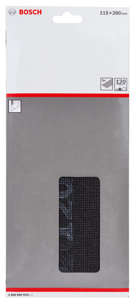 BOSCH Schleifgitter, 115 x 280 mm, K120, 5er-Pack