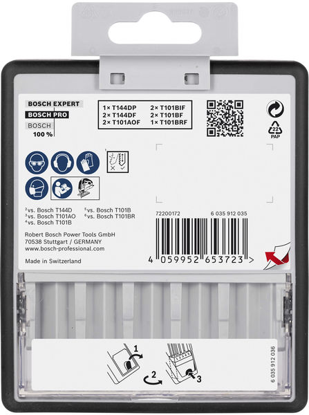 BOSCH PRO Hardwood and Laminate Stichsägeblatt Set, 83 mm, 10-tlg.