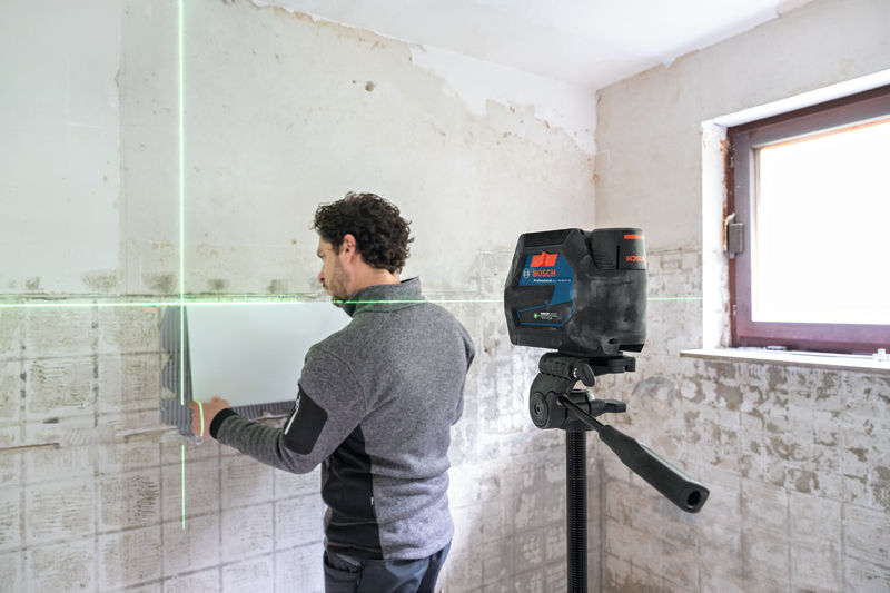 BOSCH Kombilaser GCL 12V-50-22 CG, 1 x Akku GBA 12V 2.0Ah in L-BOXX
