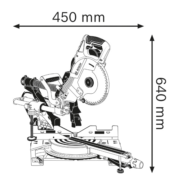 BOSCH Paneelsäge GCM 8 SDE Professional