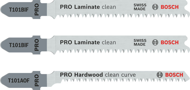 BOSCH PRO Laminate Set, T-Schaft, 3-tlg.