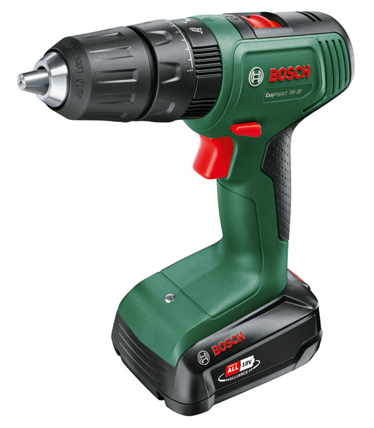 BOSCH Akku-Bohrschrauber EasyImpact 18V-38, 1 x Akku PBA 18V 2.0Ah, Tragekoffer