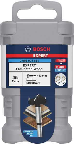 BOSCH EXPERT Laminated Wood Scharnierlochbohrer, 45 x 60 x 90 mm BOSCH EXPERT Laminated Wood Scharnierlochbohrer, 45 x 60 x 90 mm
