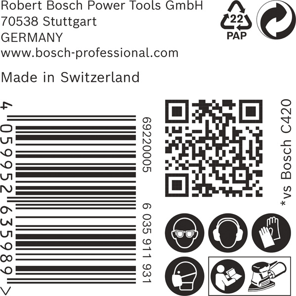 BOSCH EXPERT C470 Schleifblatt, 102x62/93mm, K80, 11 Löcher, 50-tlg. BOSCH EXPERT C470 Schleifblatt, 102x62/93mm, K80, 11 Löcher, 50-tlg.