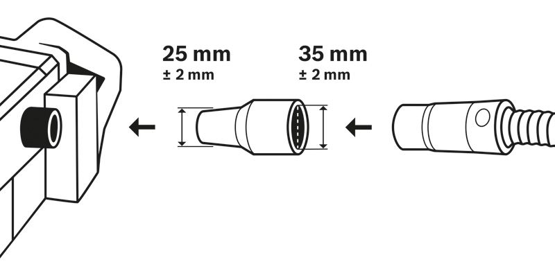 BOSCH Anschlussstutzen