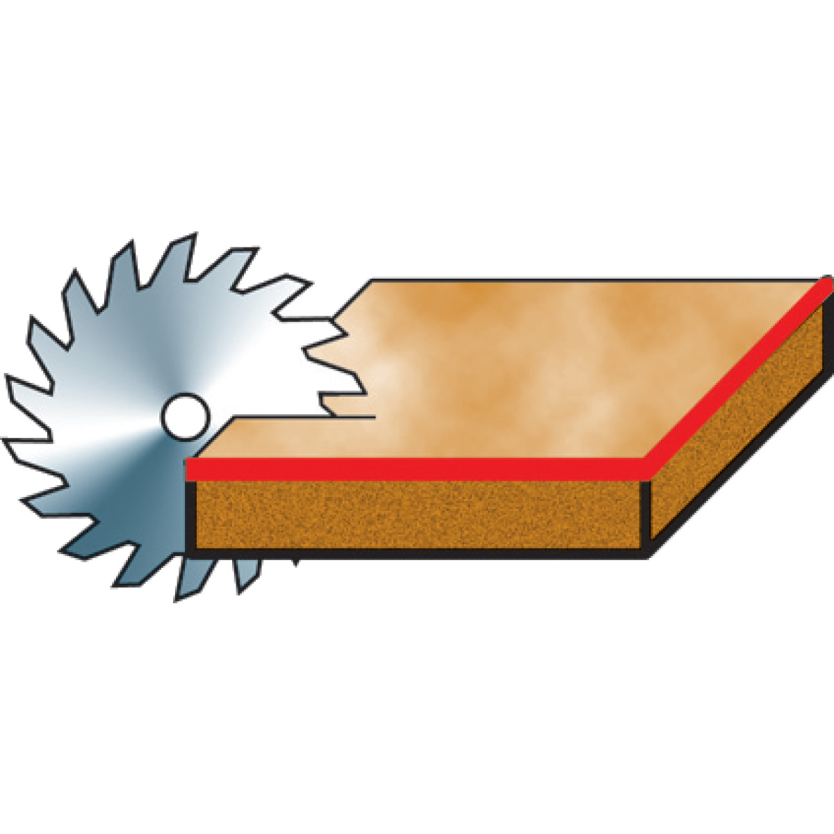 Holzkraft Besäum- und Fertigungsschnitt-Kreissägeblatt KSB-BF 350/84