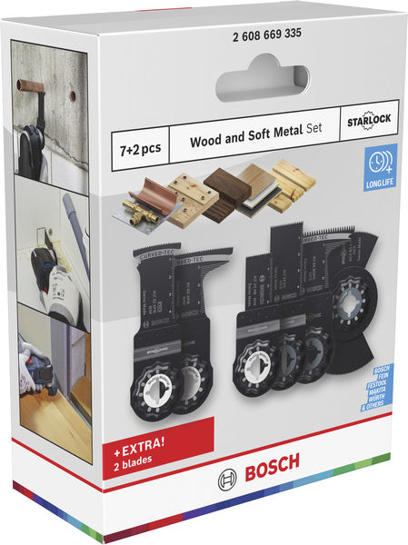 BOSCH Holz- und Weichmetall-Set, 9-tlg.