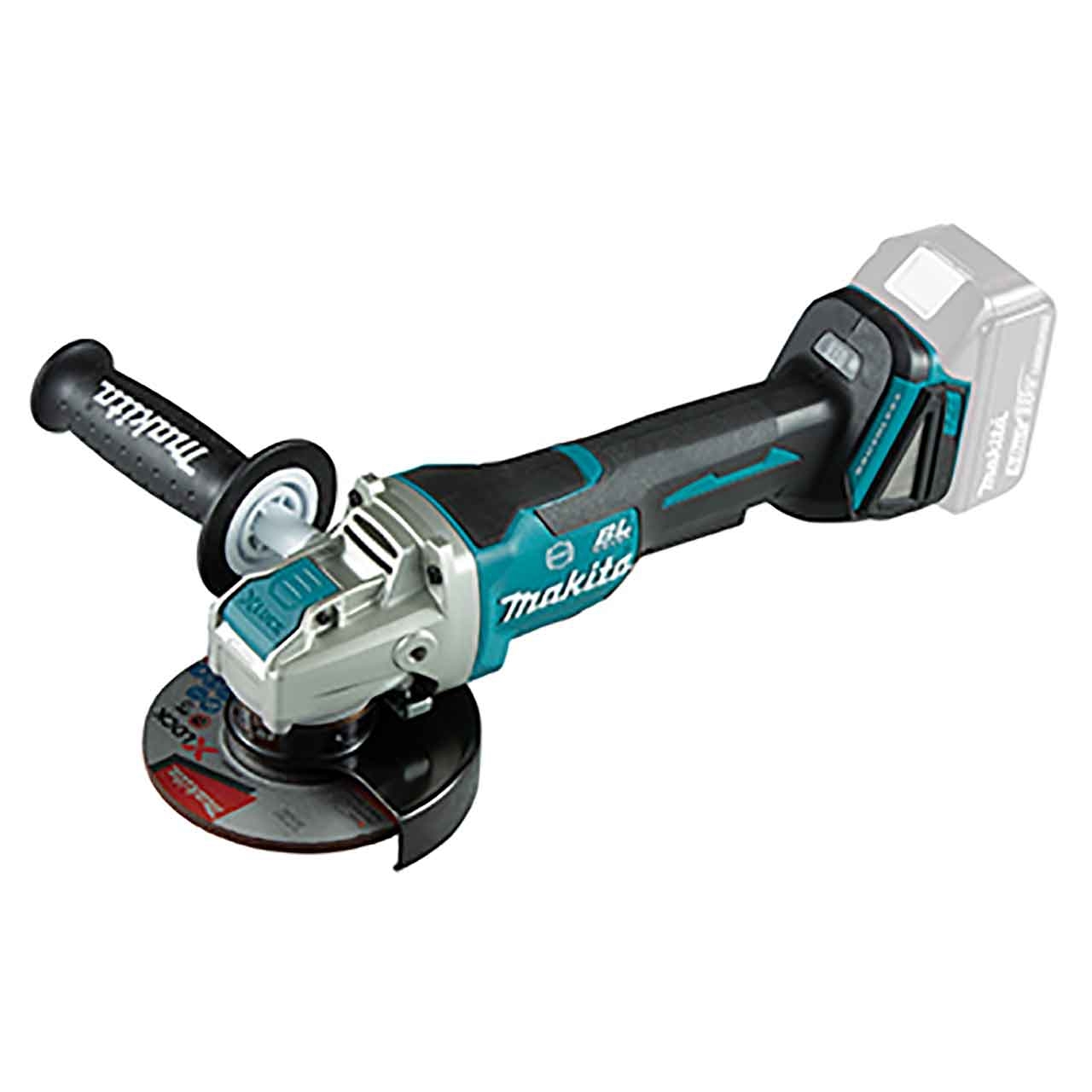 MAKITA Akku-Winkelschleifer 18V mit Paddelschalter DGA520ZX1 MAKITA Akku-Winkelschleifer 18V mit Paddelschalter DGA520ZX1