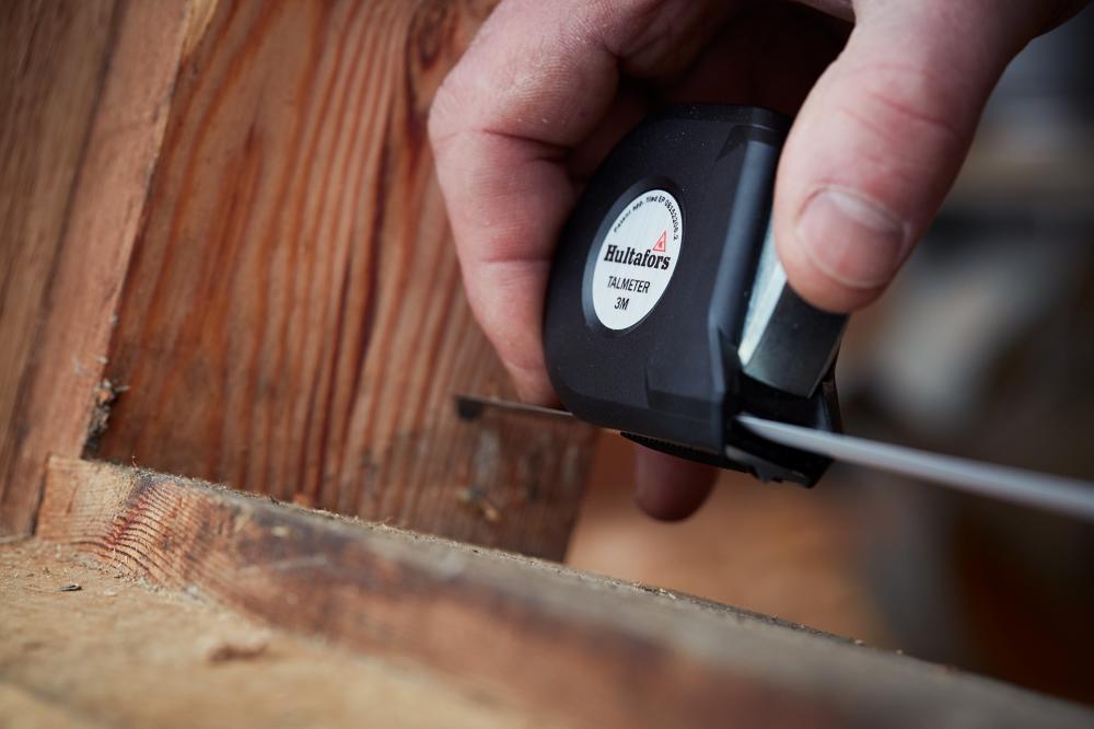 HULTAFORS Taschenbandmaß Talmeter 6mx25mm weiß Hultafors