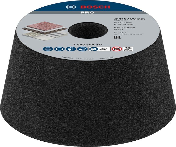 BOSCH PRO Stone Konischer Schleiftopf, 90 x 110 x 55 mm, K54