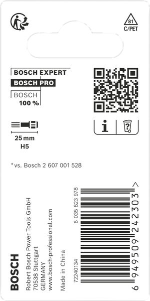 BOSCH PRO Hex Impact Bit, H5, 25 mm, 2-tlg. BOSCH PRO Hex Impact Bit, H5, 25 mm, 2-tlg.