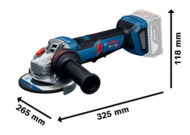BOSCH Winkelschleifer GWS18V-11PS in L-BOXX BOSCH Winkelschleifer GWS18V-11PS in L-BOXX