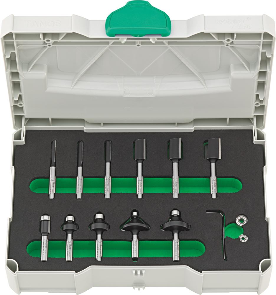 FORTIS HW Profi-Schaftfräsersatz 11-teilig im Systainer