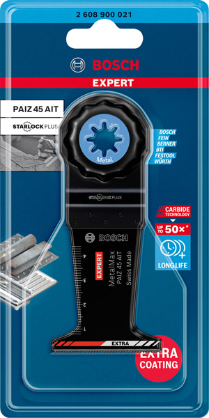 BOSCH EXPERT MetalMax PAIZ 45 AIT Blatt für Multifunktionswerkzeuge, 45 mm