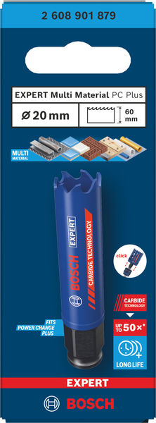 BOSCH EXPERT Multi Material Power Change Plus-Lochsäge, 20 x 60 mm BOSCH EXPERT Multi Material Power Change Plus-Lochsäge, 20 x 60 mm