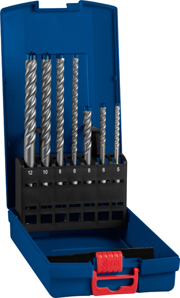 BOSCH EXPERT SDS plus-7X Hammerbohrer-Set, 5/6/6/8/8/10/12 mm, 7-tlg.