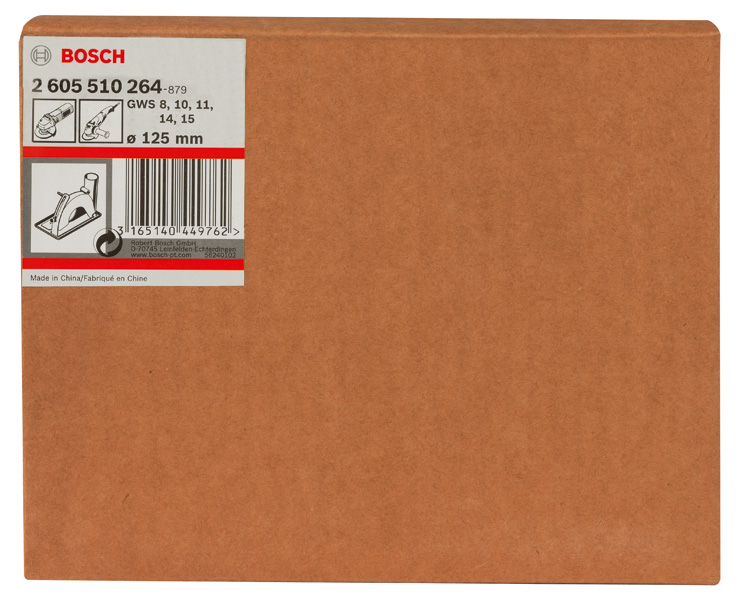 BOSCH Führungsschlitten mit Absaugstutzen zum Trennen 115/125 mm, passend zu: GWS, GWX