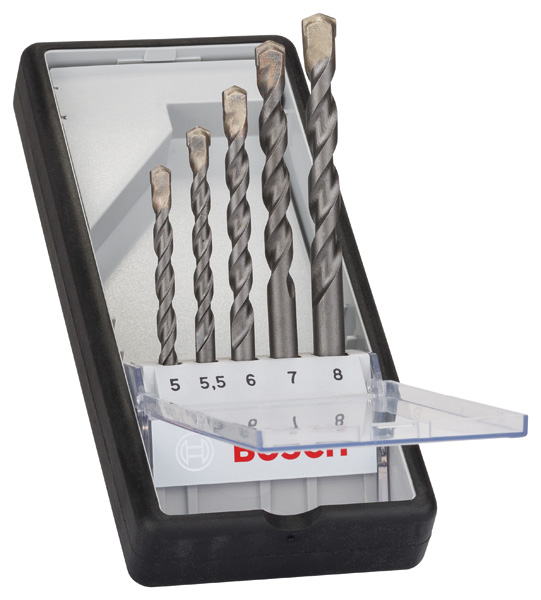 BOSCH 5-tlg. CYL-3 Betonbohrer-Set, Robust Line, 5-8 mm