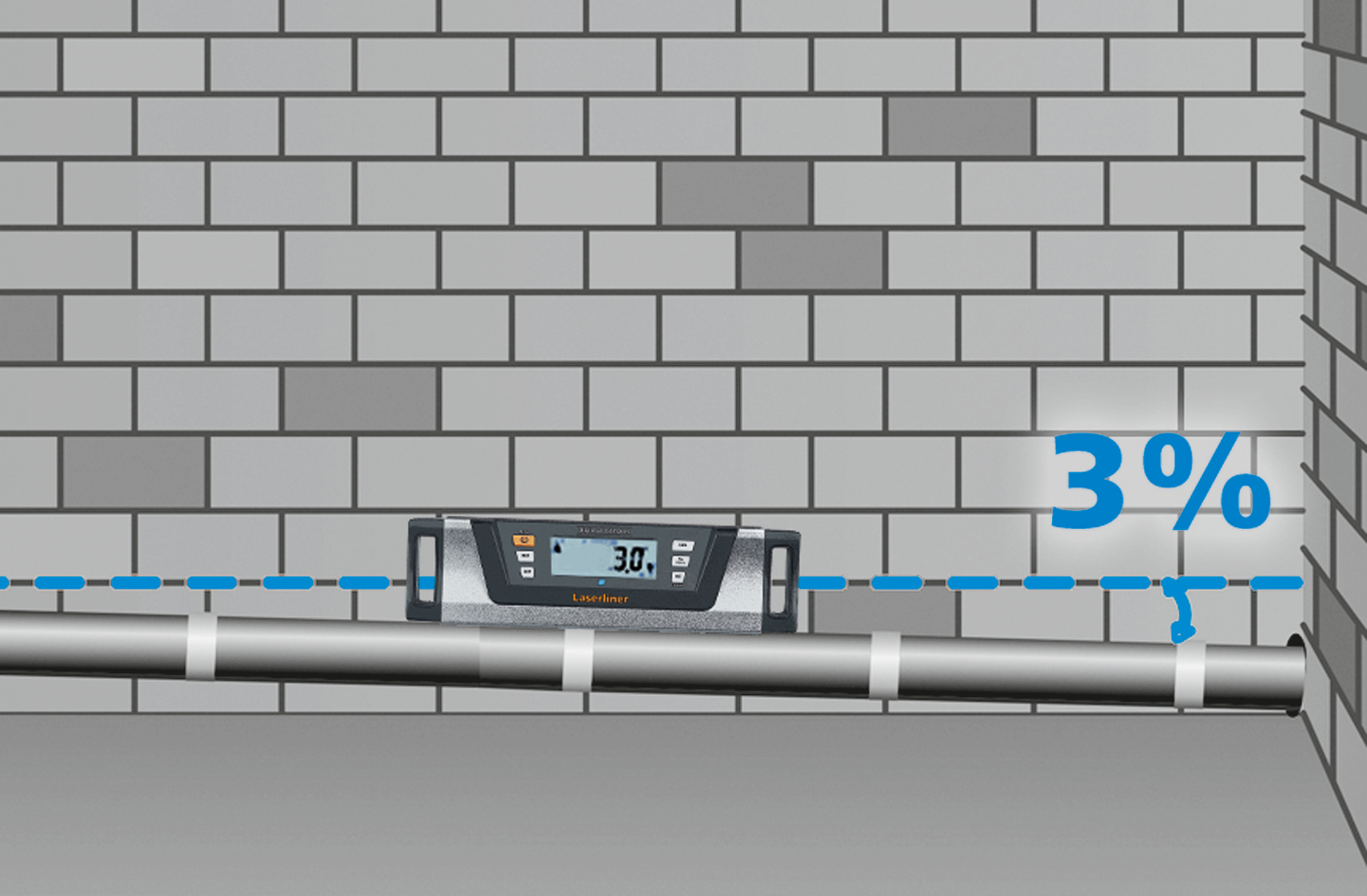 LASERLINER Digitale Elektronik-Wasserwaage DigiLevel Compact