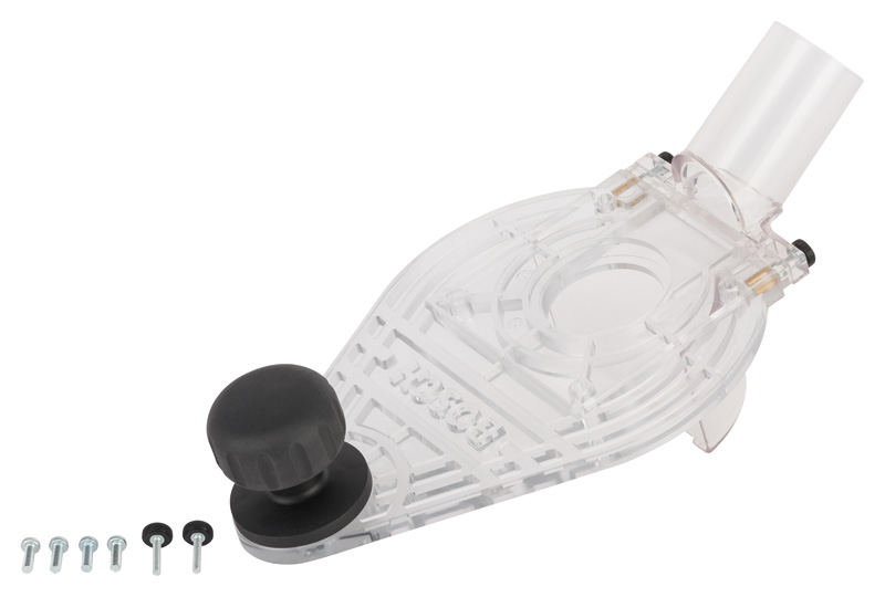 BOSCH Grundplatte mit Handgriff und Absaugstutzen